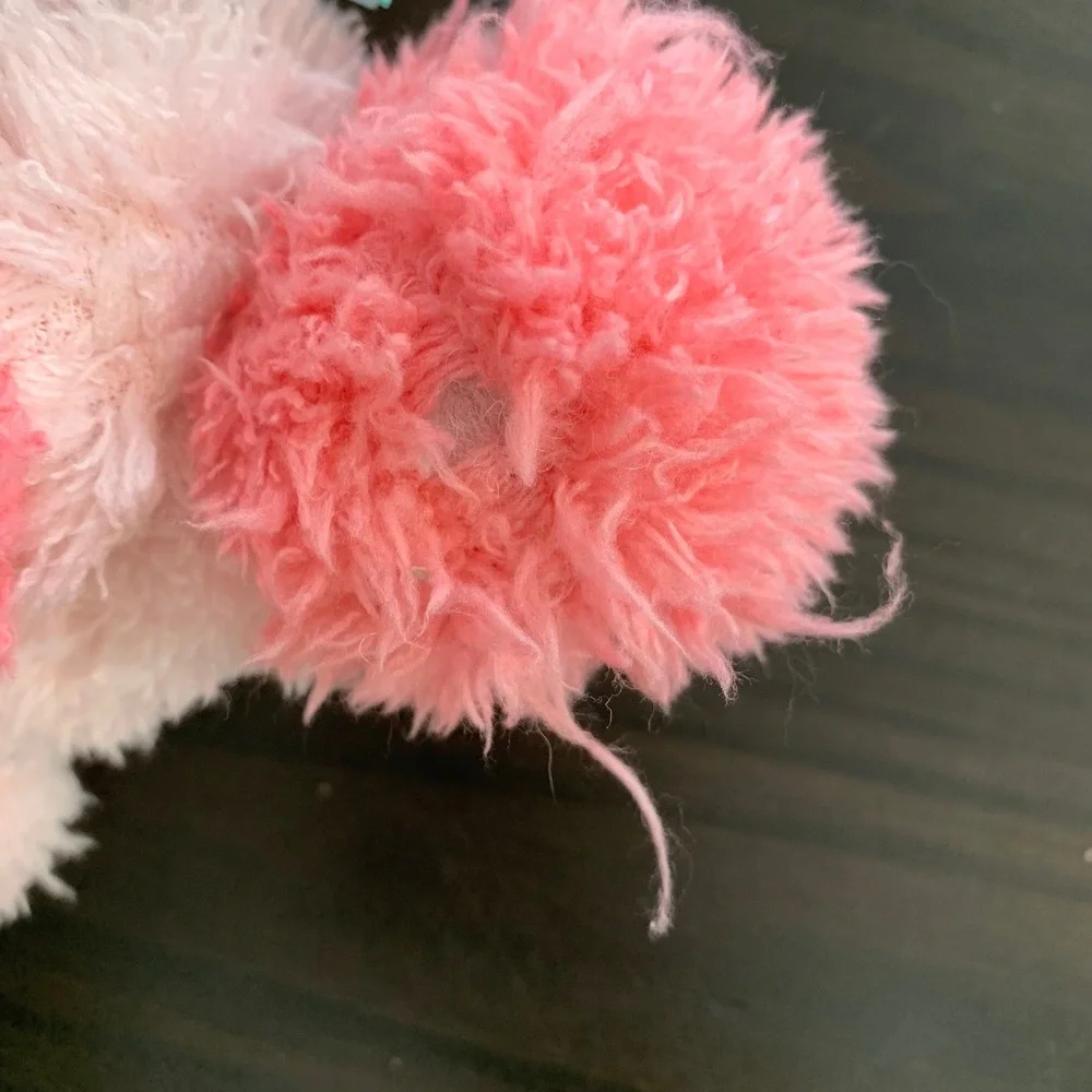 Melissa & Doug Meadow Medley Piggy Pink Shaggy Plush Stuffed Animal GinghaM READ